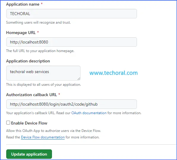 springboot oauth configuration with github quick guide